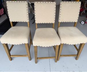 Set of 3 Counter Height Bar Stools