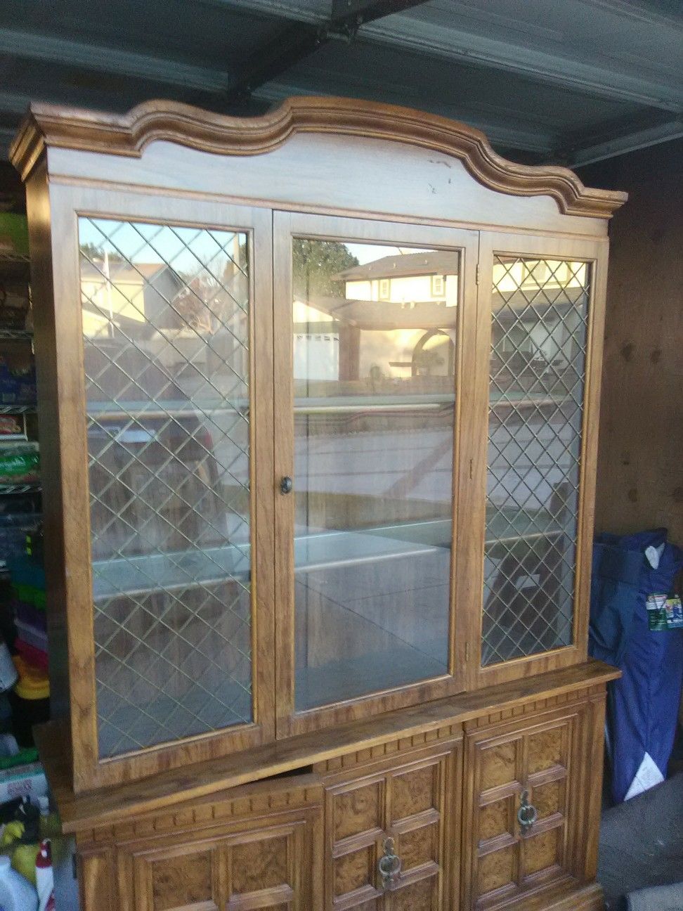 China hutch with lights inside OBO. pick up only for Sale in