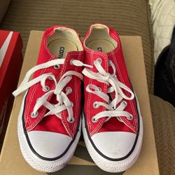 Converse “chucks” Red And White Good Condition !