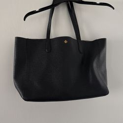 Black Tory Burch Open Soft Leather Tote Bag- Great Condition!!