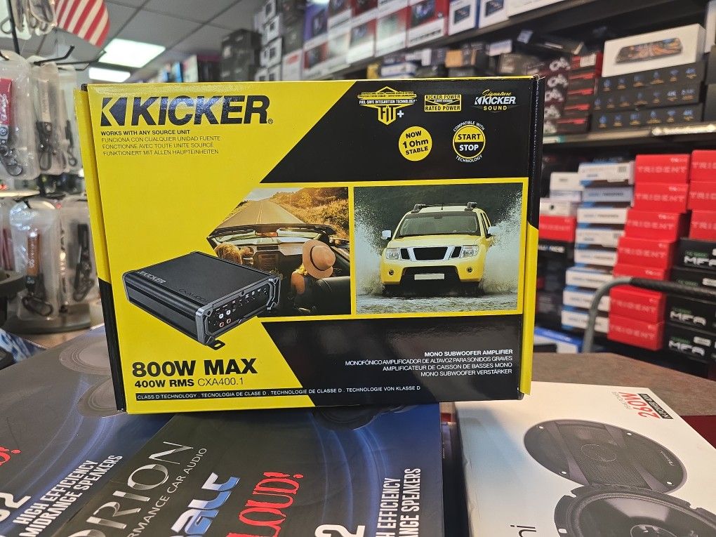Kicker 46CXA8001 CXA8001-800-Watt Mono Class D Subwoofer Amp