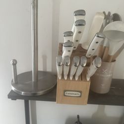 Paper towel Holder, knife Set , cooking Materials Set 