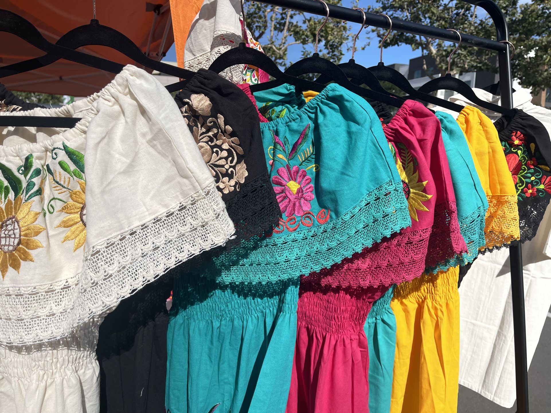 Embroidered Mexican Shirts And Dresses / Blusas Mexicanas Bordadas Sizes Small To 3X JUST IN!! GUAYABERAS!!