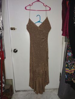 Golden sexy dress