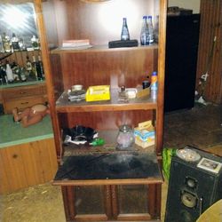Very Nice Pair Of Wall Units Solid Wood From The '80s