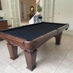 Solid Wood Pool Table 
