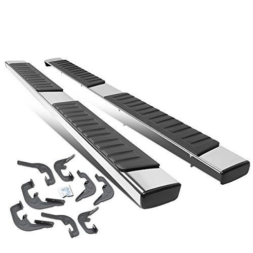 LA Zona Auto Parts 2007 to 2018 Chevrolet Silverado GM Sierra Crew Cab Chrome Running Boards Estribos Cromados steps