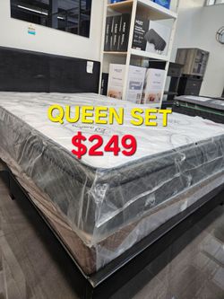 Bamboo Pillowtop  __ Queen set $249 >> 12" Thick