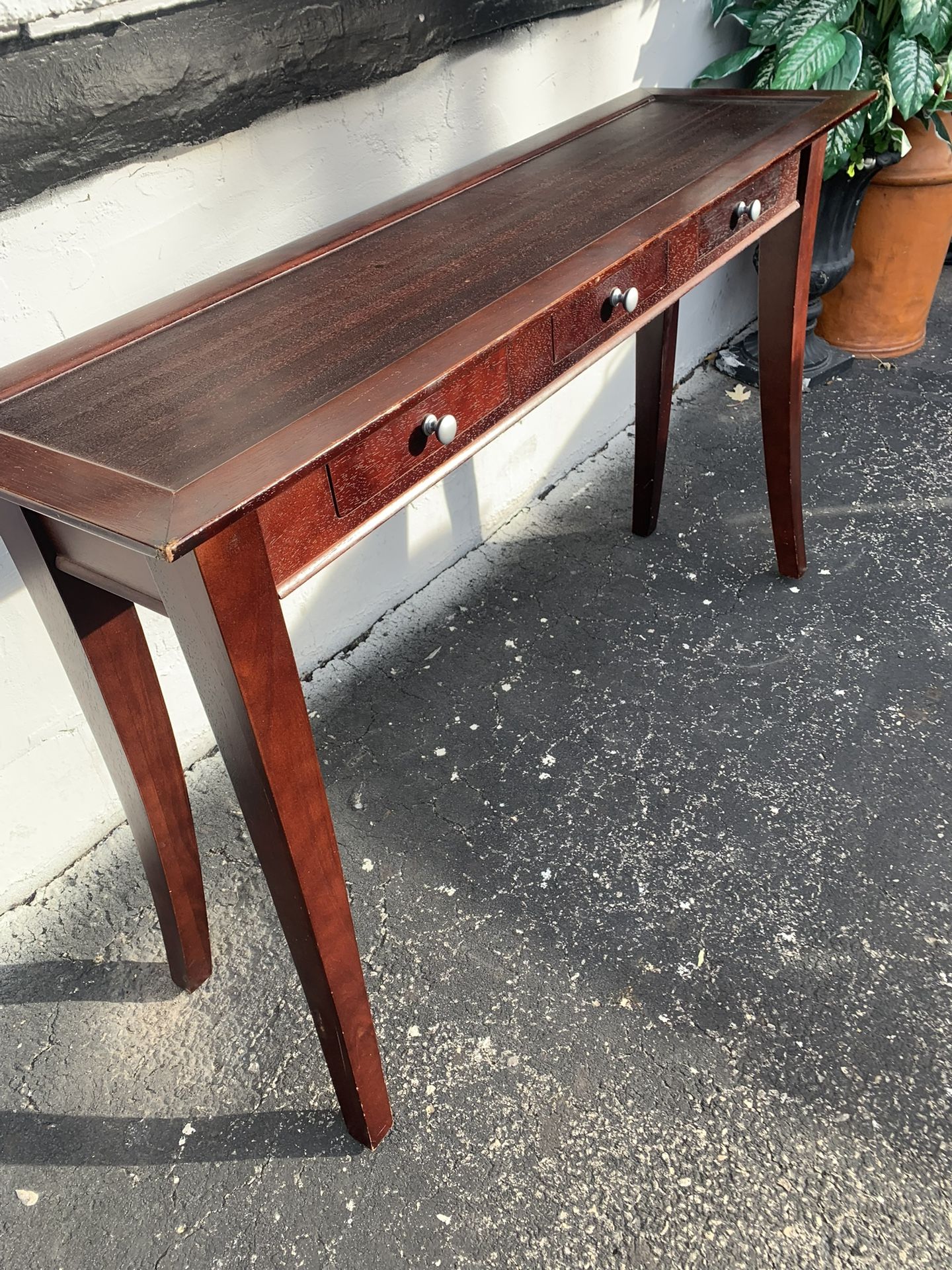 Console table - 3 drawers 48 W x 14 D x 30H 