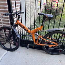 Outroad R-100, a 26-inch folding mountain bike.  