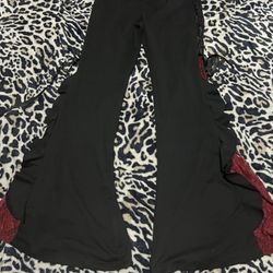 cute gothic bell bottom tights