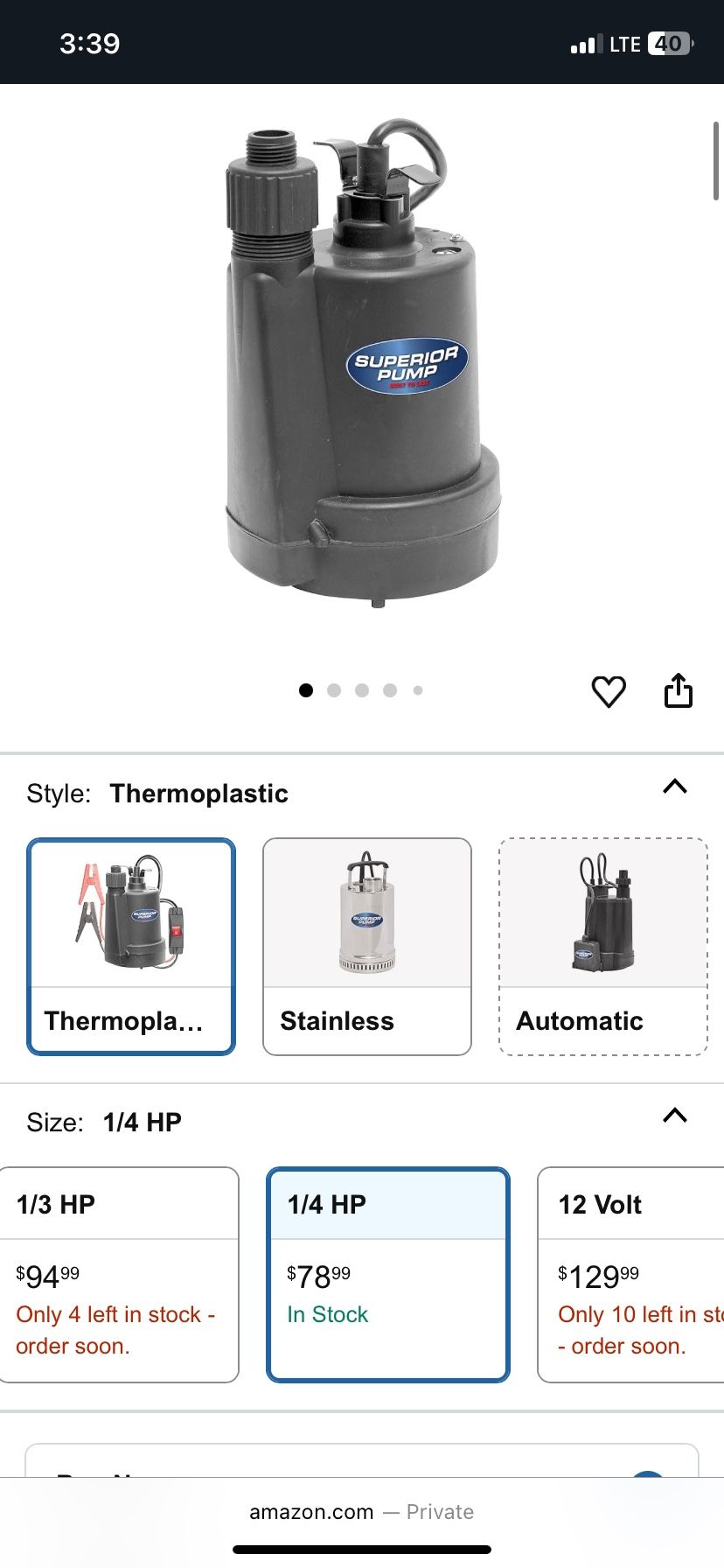 Superior Pump With Hoses