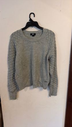DKNY polka dot sleeve sweater