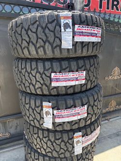 37x12.50r22 American RT tires nuevas con 50,000 millas de garantía las 4