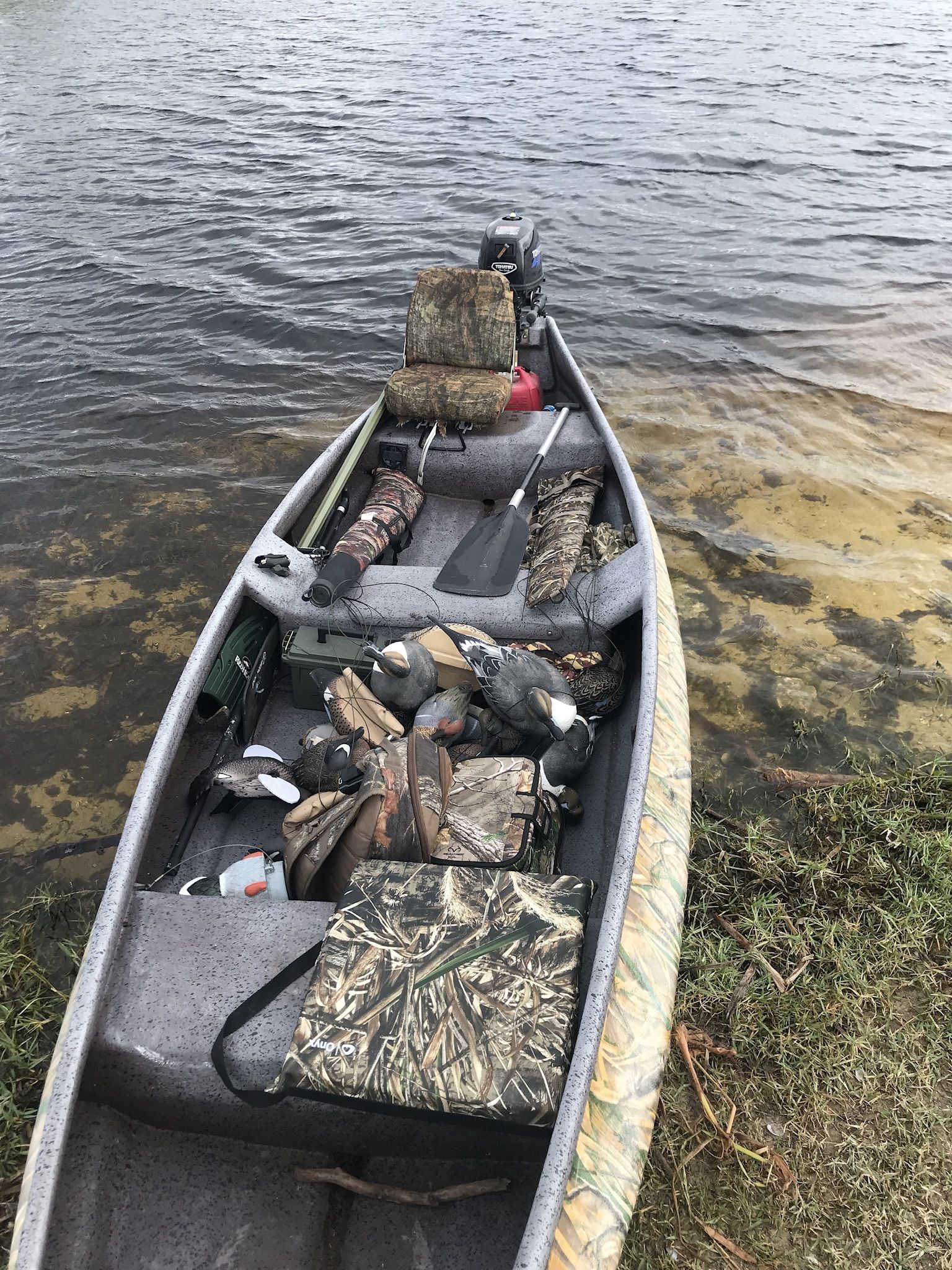 15’4 Gheenoe Highsider with 4hp Tohatsu 4 Stroke Outboard for Sale in