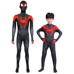 Spiderman Miles Morales. Or  black halloween costume for kids adults
