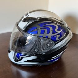 Shoei RF-1100 motorcycle helmet.