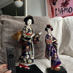 Japanese Kimono Doll Set From Japan