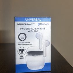 SoundLogic XT Wireless TWS Earbuds with Mic – White (Bluetooth)