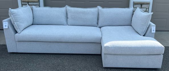 Joybird Wilder Sleeper Sectional-Milo Dove-Retail $4,699-Pullout Bed-NEW