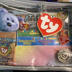 1999 TY PLATINUM BEANIE BABIES COLLECTIBLE SET