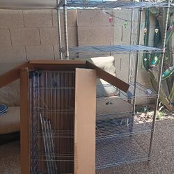 Two Metal Racks 