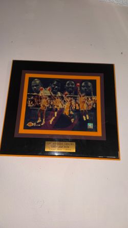 Vintage lakers plaque
