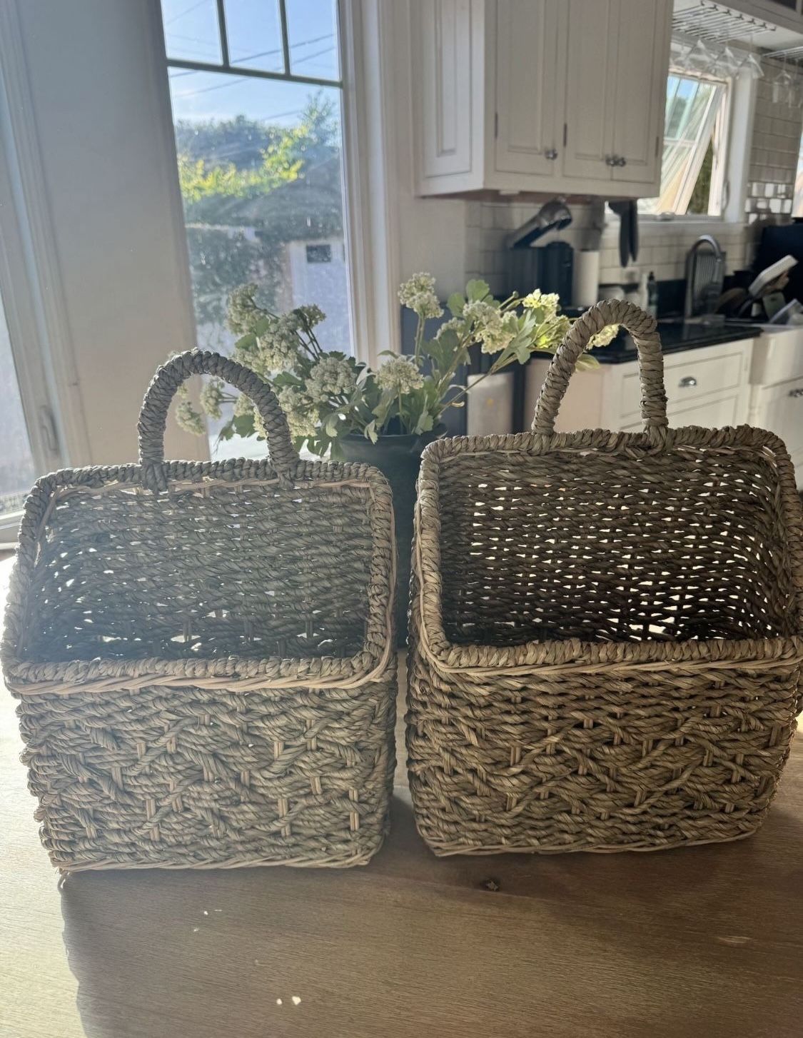 Hanging Basket Kids Toys Storage Fruit Wicker