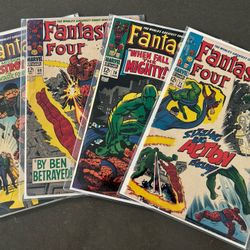 Lot Of 4 Silver Age Fantastic Four 68 69 70 71 Marvel MCU 