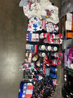 Fourth of July or memorial use decorations