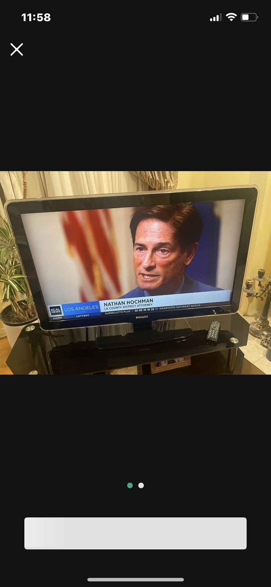 Phillips Color Tv With Remote Works Well 
