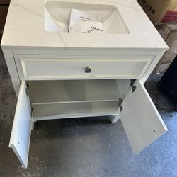 30 Inch White Vanity New 