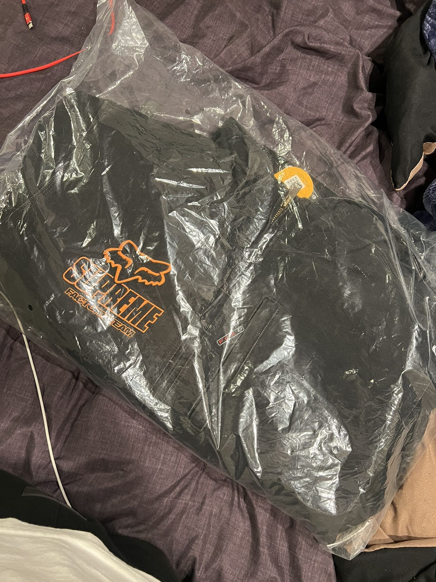 FW25 Supreme x Fox Racing Hooded Work Jacket