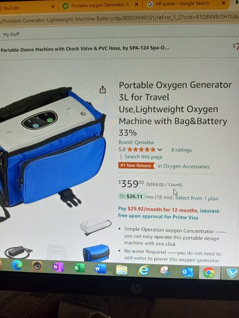 Portable oxygen Generator 3L Oxygen Machine For...