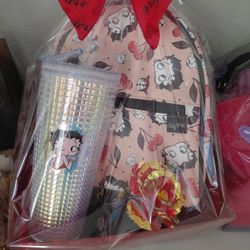 Valentine Bettyboop Backpack And Cup