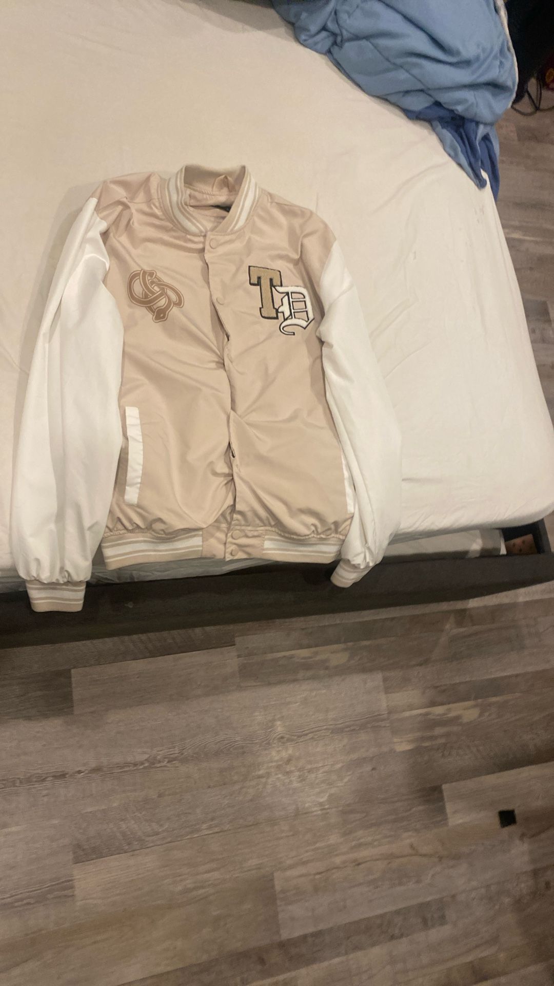 SEVEN SOULS BEIGE BOMBER JACKET