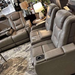 [OM] 🟪 Only $45 initial then take it home 🏡 Brand New Breckenridge Power Reclining Sofa And Loveseat 