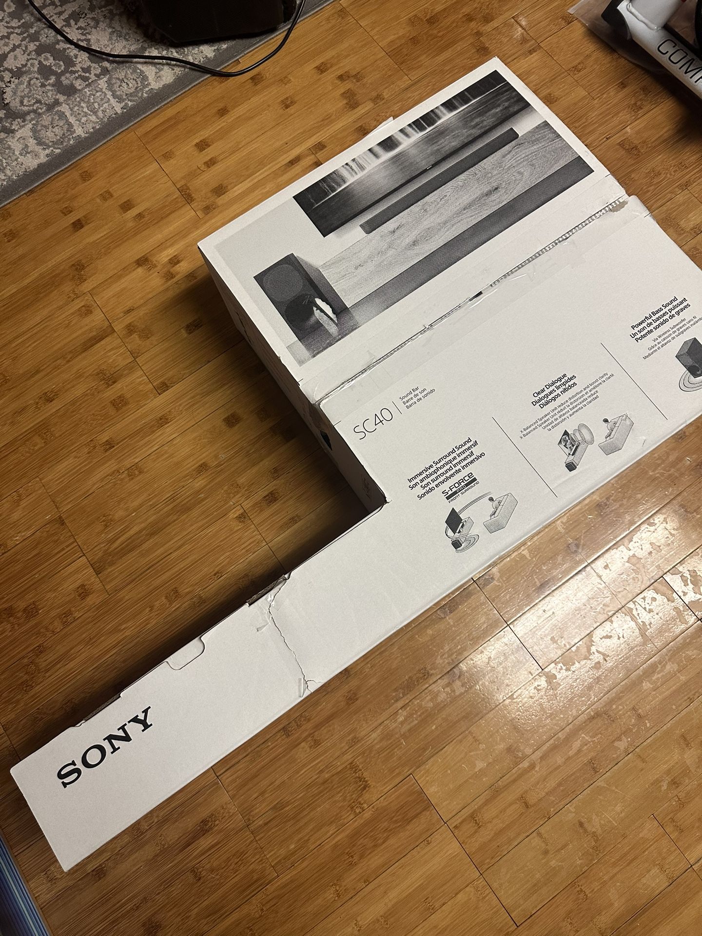 Sony Home Theater System HT-SC40 2.1ch Soundbar with Wireless Subwoofer - Black