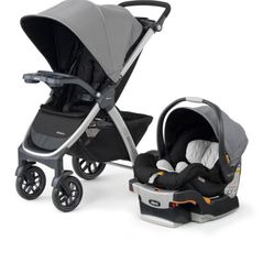 Chicco Bravo 3-in-1 Quick Fold Trio Stroller - Camden