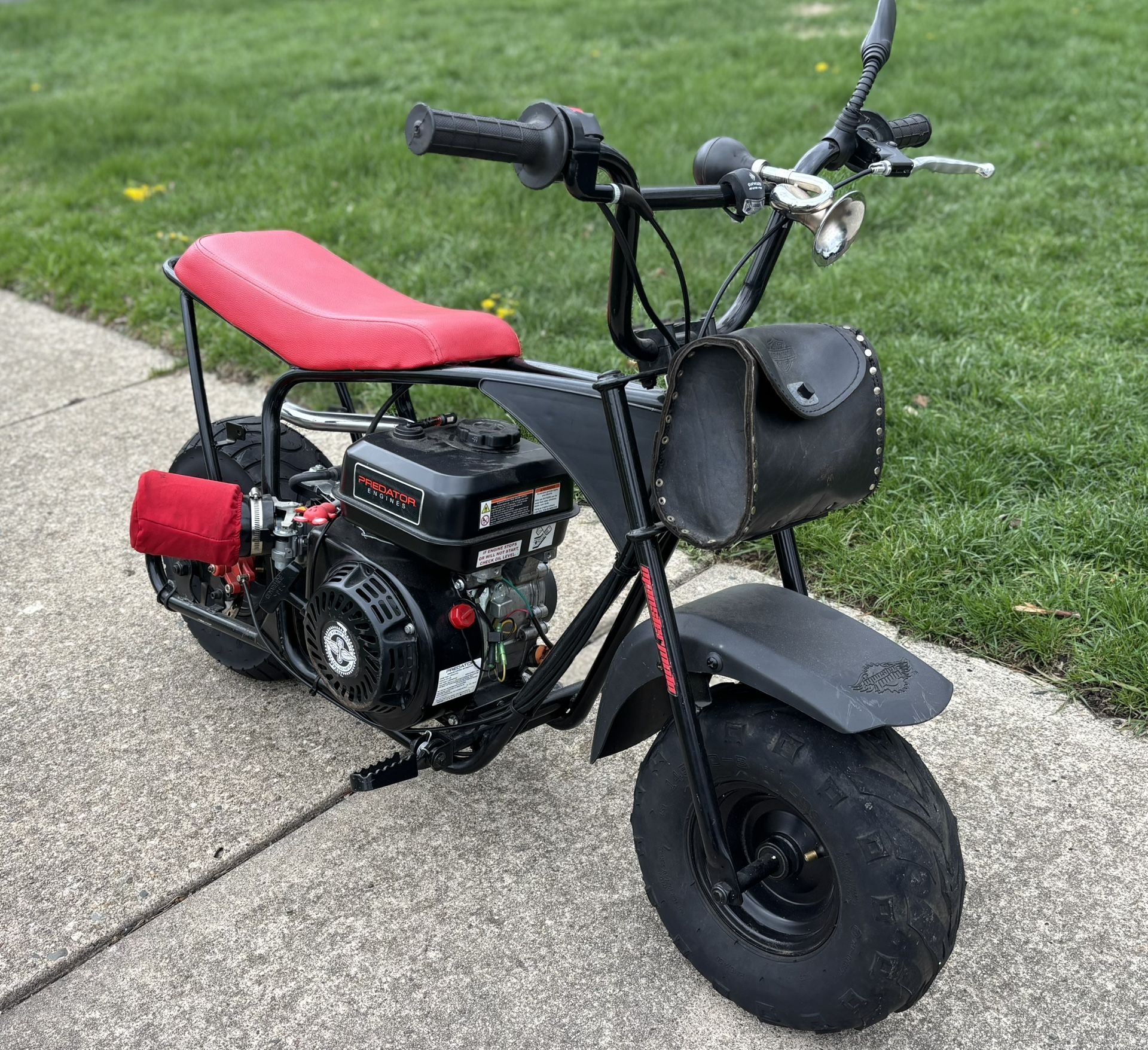 Monster Moto Mini Bike with Built Predator 212 Swapped Motor