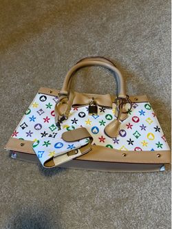 Colorful white bag