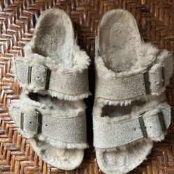 Birkenstock Arizona Shearling Shoes, 8-8-1/2