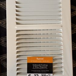 Side Wall / Ceiling 2 Way Register