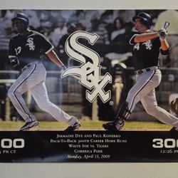 White Sox Dye & Konerko 300 Home Run Poster