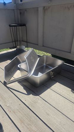 Stainless steel litter box S/M