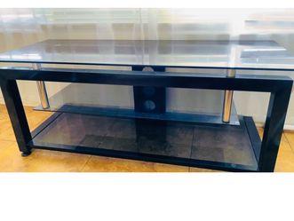 Glass TV stand