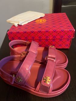Tory Burch pink sandals