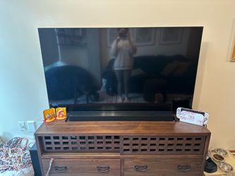 Solid wood TV console/stand