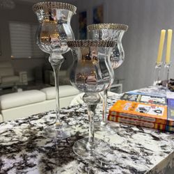 3 piece Candle holders 