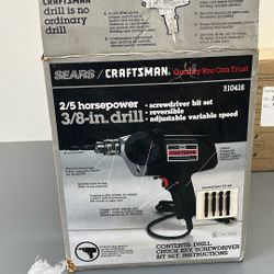 CRAFTSMAN 3/8-in Drill 